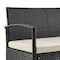 Manhattan Comfort Noli  Steel Rattan 4-Piece Patio Conversation Set with Cushions in Cream OD-CV007-CR - alternate 2